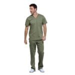 Traje médico de hombre Cherokee Revolution oliva - Imagen 5
