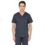 Мужской медицинский костюм прямого силуэта Core Stretch цвет- графитовый