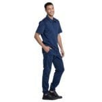 Traje médico polo hombre Cherokee azul - Imagen 7