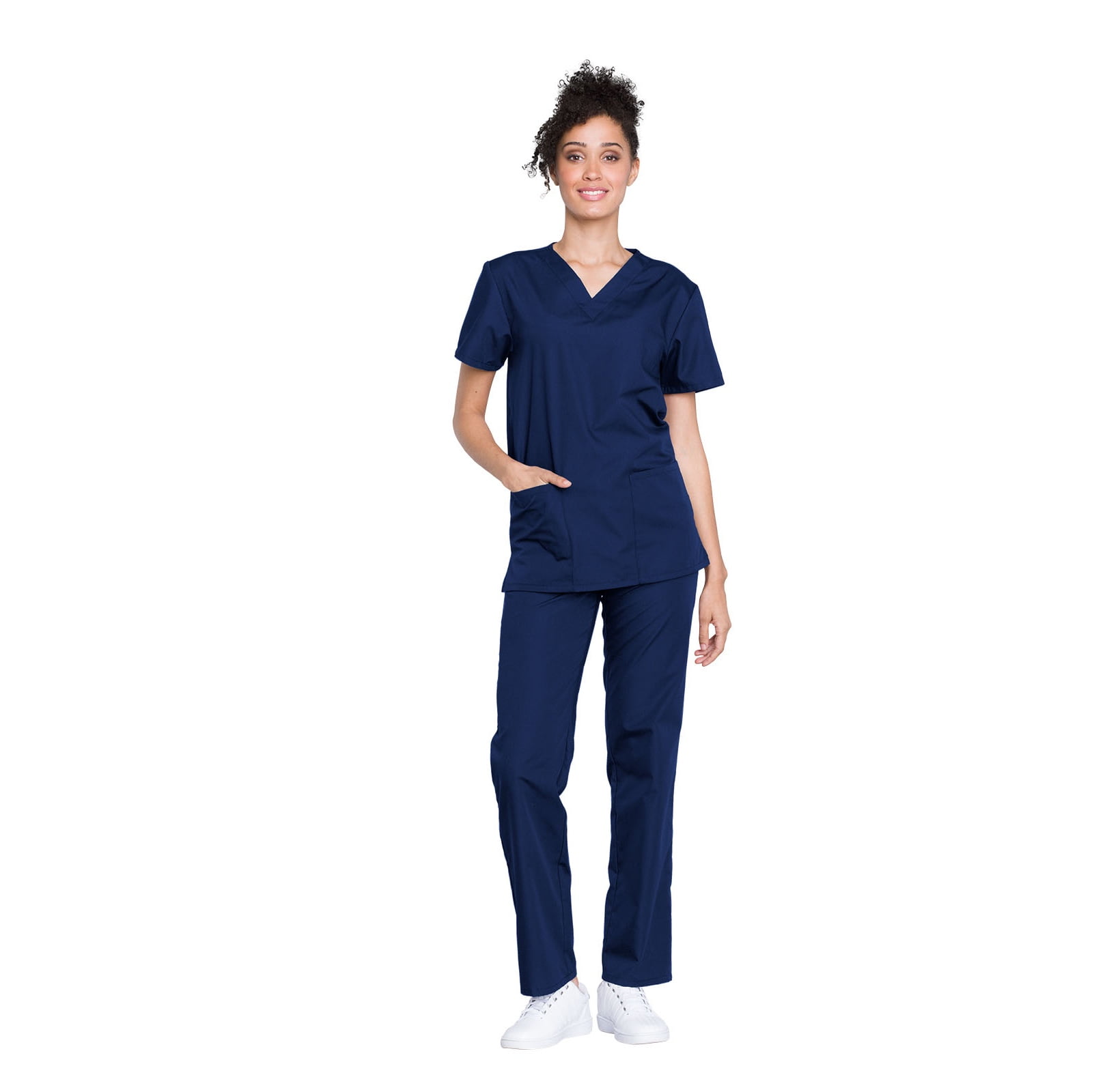 Pijama sanitario mujer Cherokee Original de color azul marino - comprar uniformes sanitarios en tienda MedicalRopa