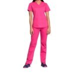 Traje médico de las mujeres de los profesionales de Cherokee - color rosa (EEPI) - Imagen 3