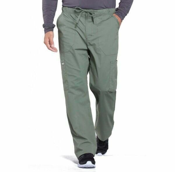 Cherokee Professionals pantalones médicos de los hombres verde claro