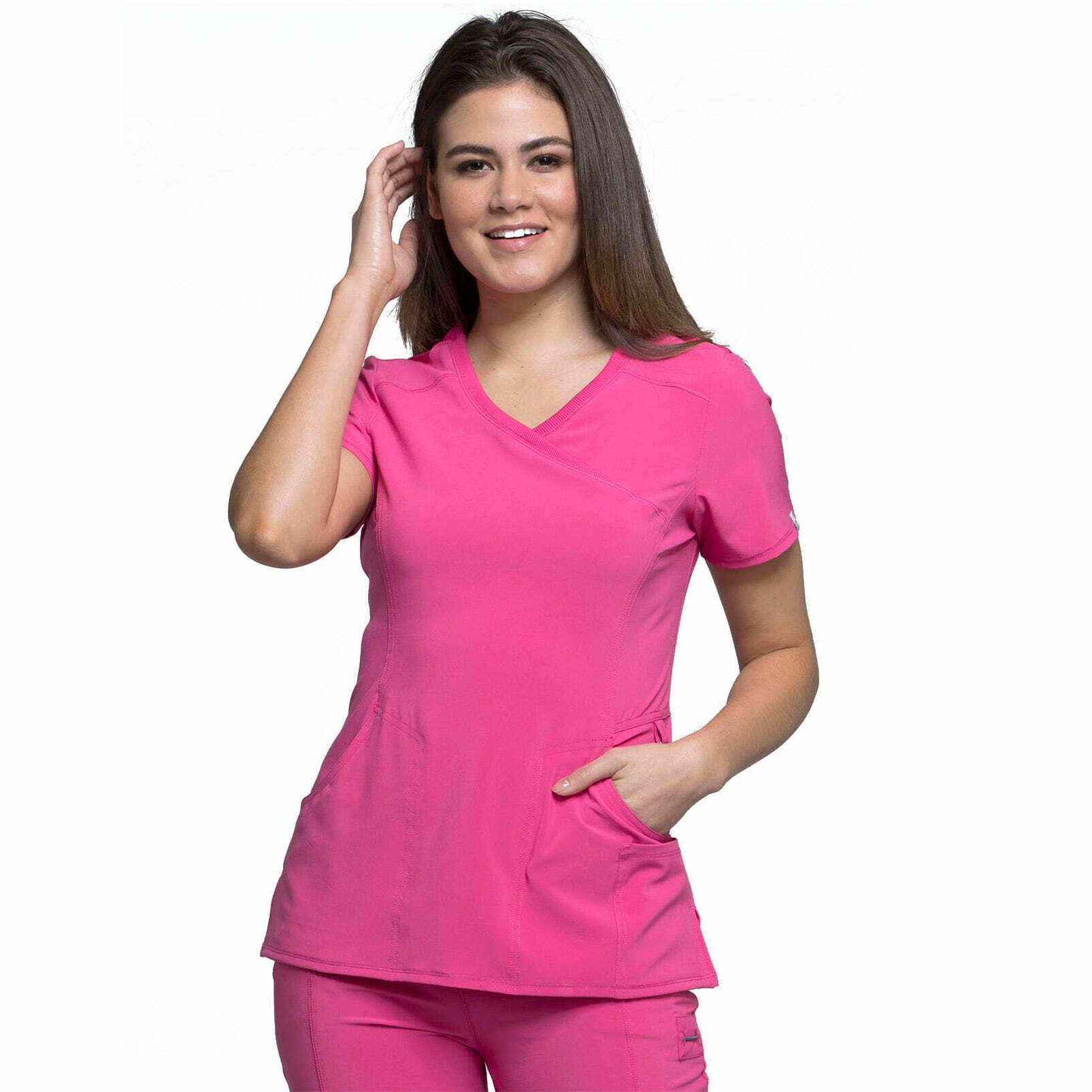 Pijama sanitario Cherokee Infinity de color rosa uniformes sanitarios en la tienda MedicalRopa