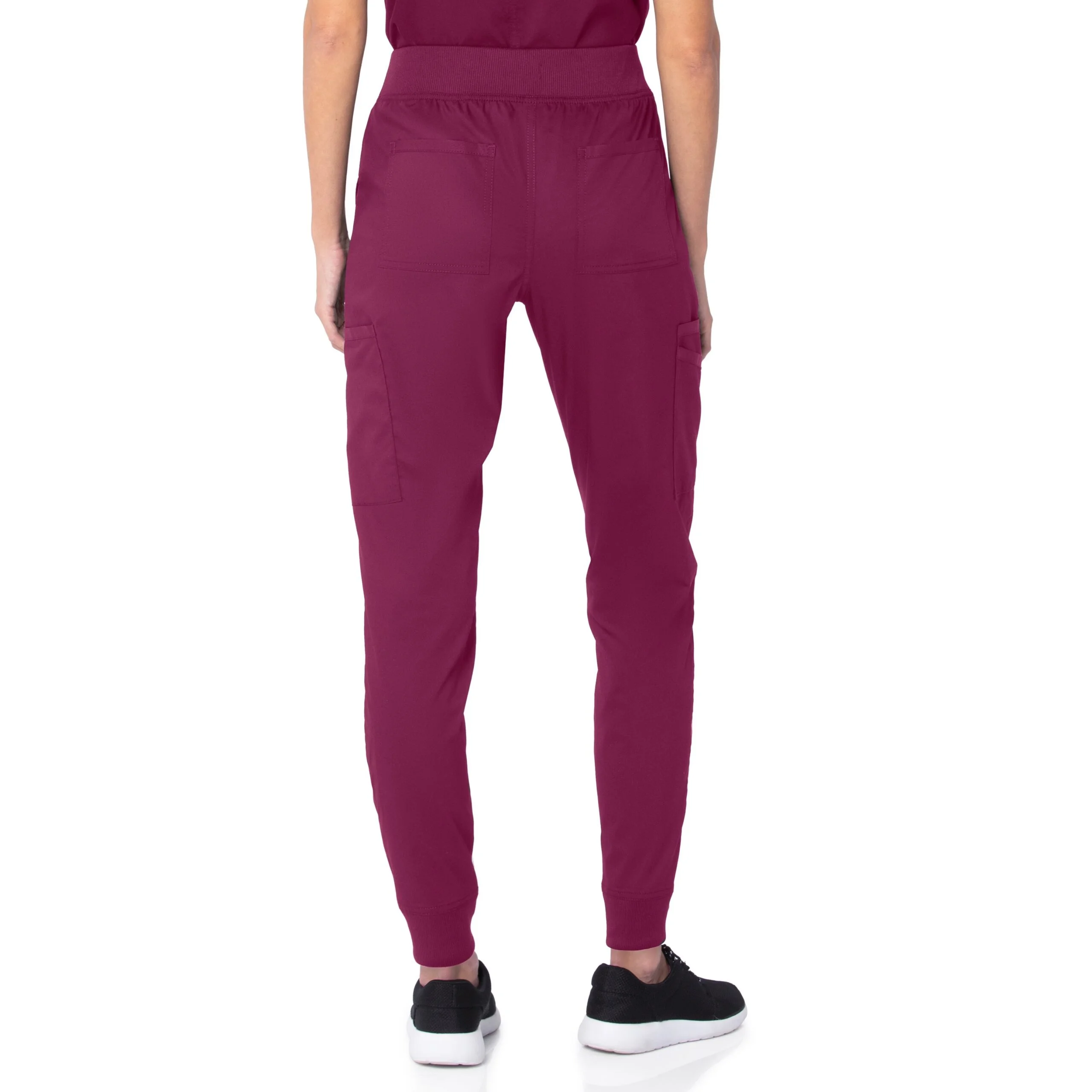 Pijama sanitario mujer Landau de color vino - Imagen 4
