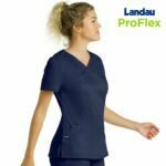 Pijama sanitario mujer Landau de color azul marino - Imagen 8