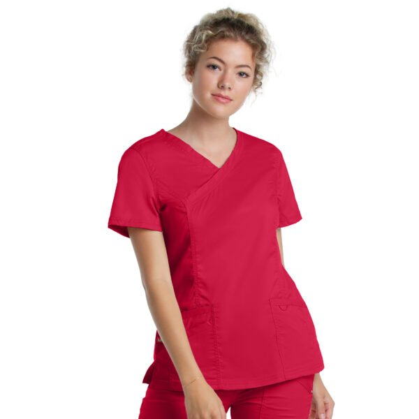 Pijama sanitario mujer Landau de color rojo