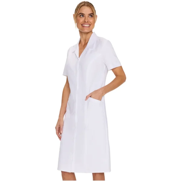 Bata médica entallada Cherokee para mujer blanco