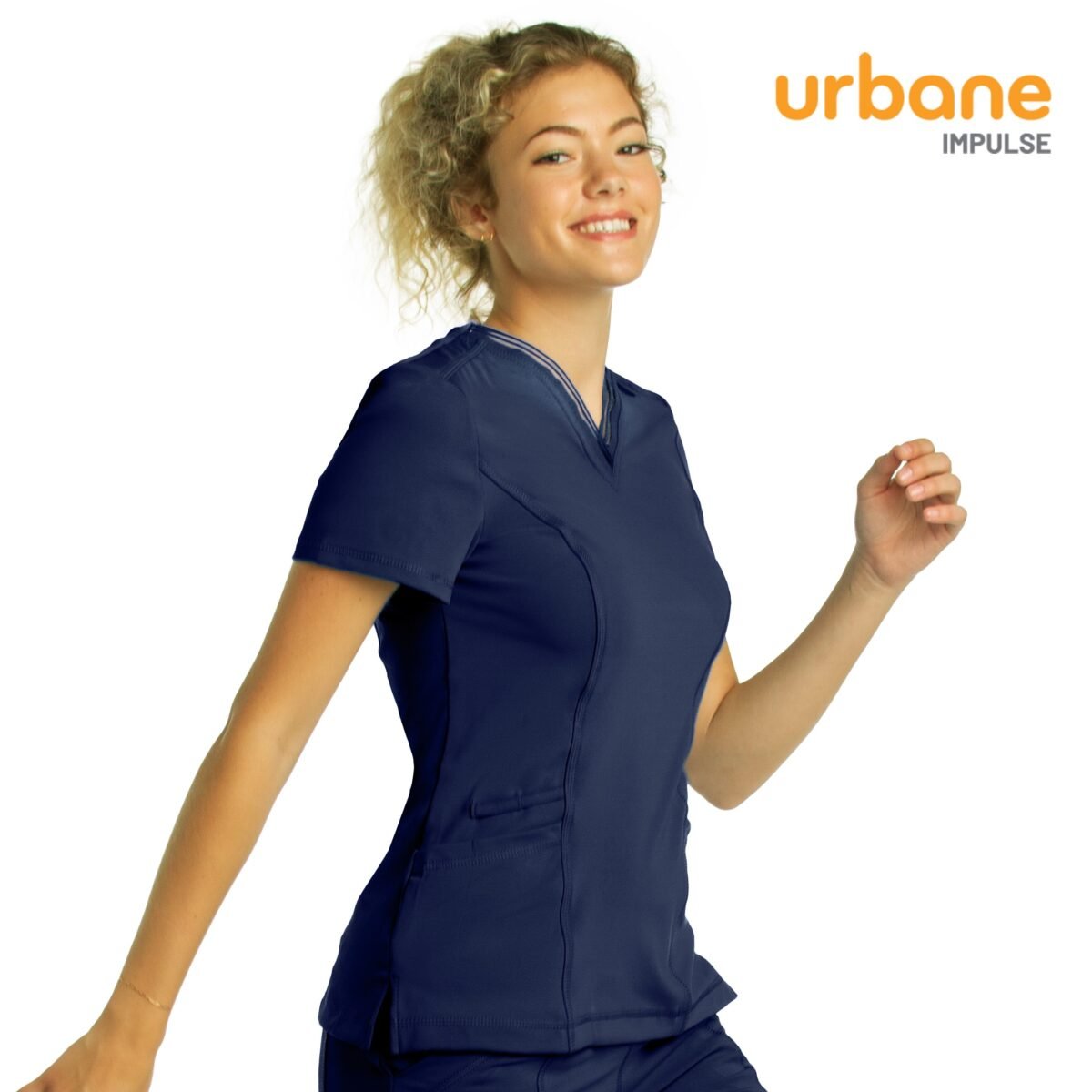 Pijama sanitario mujer Landau "Urban" azul - Imagen 4