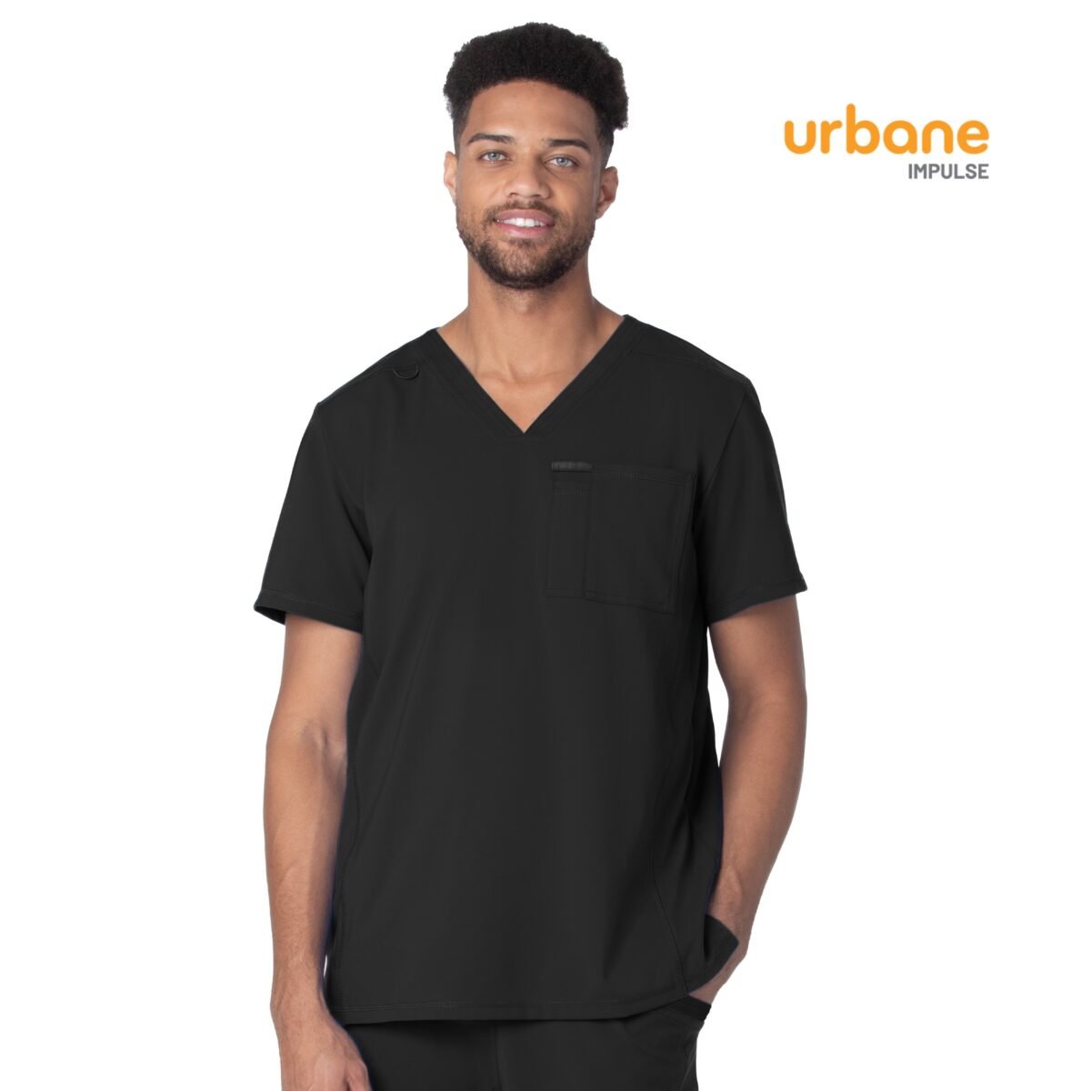 Pijama sanitario hombre Landau Urban negro - Imagen 4