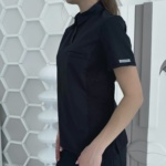 Pijama sanitario mujer Cherokee Revolution de color negro - Imagen 4
