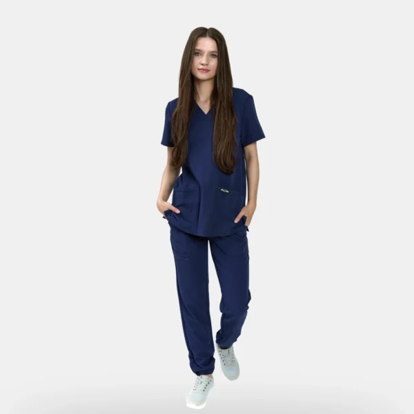 Pijama sanitario mujer PLUM  de color  azul