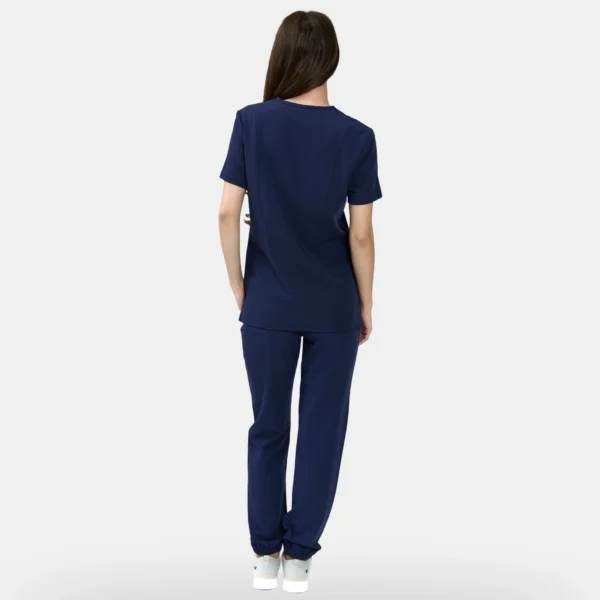Pantalón médico jogger de mujer Plum azul marino