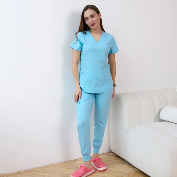 Pijama sanitario mujer Med Couture  de color azul