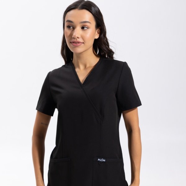 Top sanitario mujer PLUM  de color negro