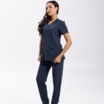 Pantalón médico jogger de mujer Plum grafito - Imagen 5