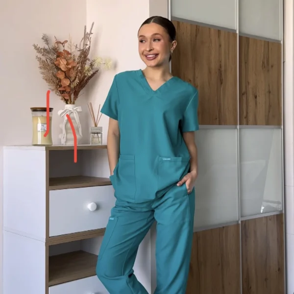 Pijama sanitario mujer Cherokee Originals Ultra turquesa