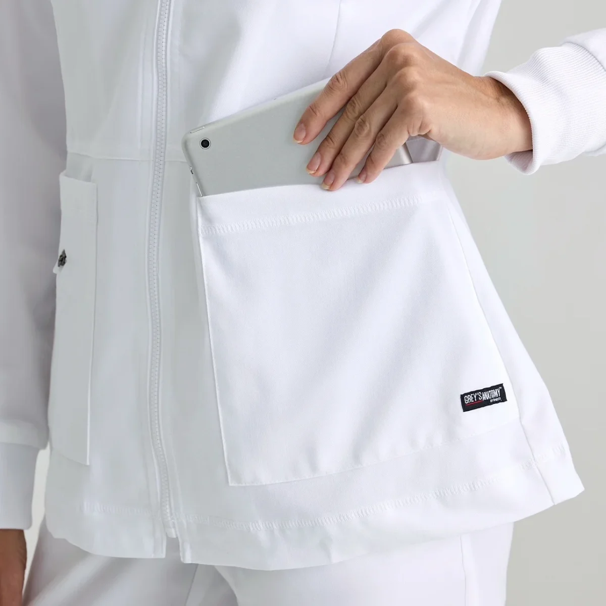 Grey’s AnatomyTM by Barco Chaqueta Médica Mujer Spandex color blanco - Imagen 2