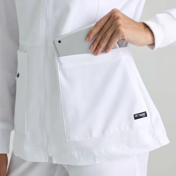 Grey’s AnatomyTM by Barco Chaqueta Médica Mujer Spandex color blanco