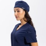 Gorro médico para mujer PLUM azul - Imagen 3