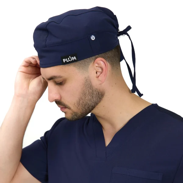 PLUM Gorra médica para hombre azul
