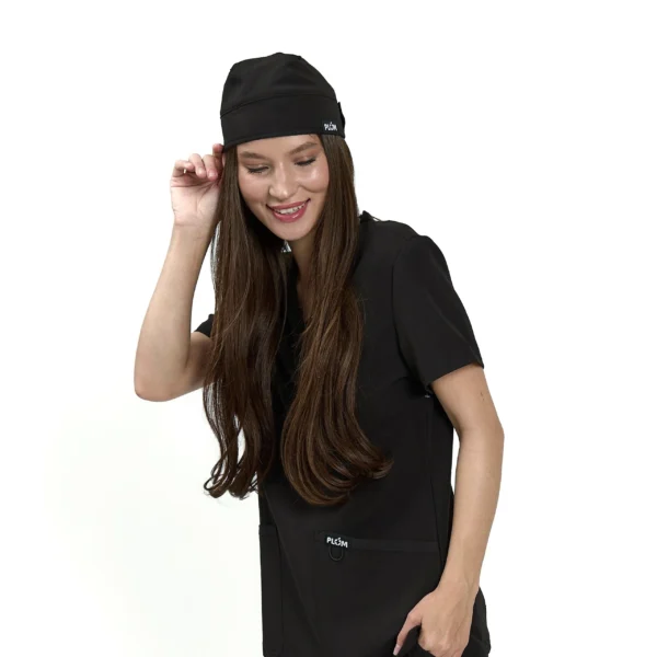 Gorra médica PLUM hembra negra