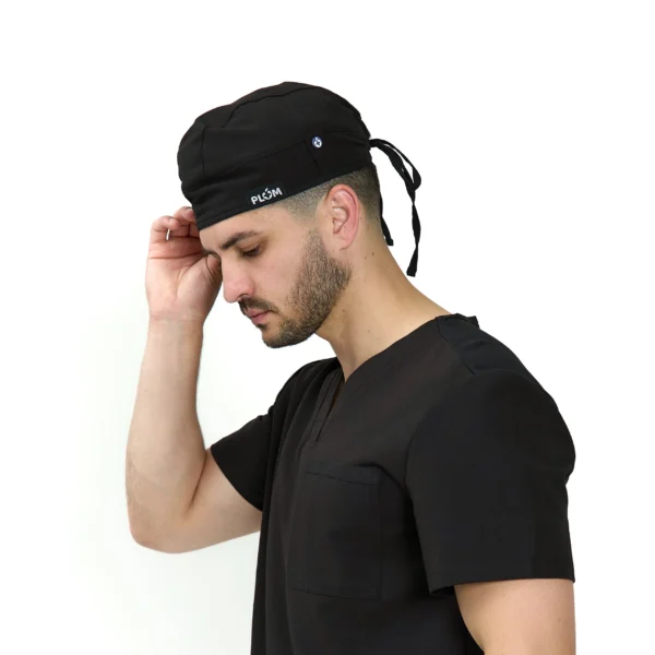 PLUM Gorra Médica para hombre Negro