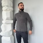 Chaqueta polar unisex de la marca Mukua, gris