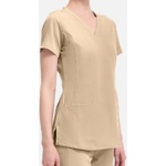 Conjunto sanitario de mujer HEALING HANDS de color beige - Imagen 5