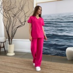 Conjunto sanitario de mujer Cherokee Originals Ultra de color rosa