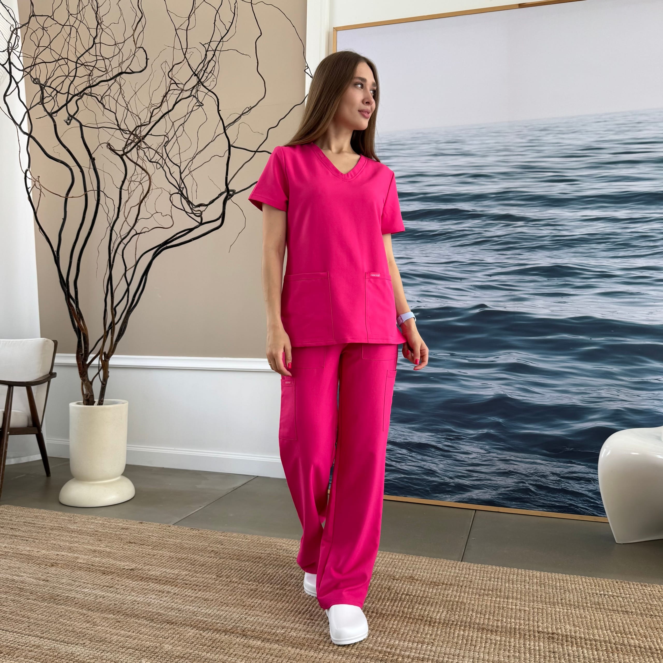 IMG_8180-scaled Conjunto sanitario de mujer Cherokee Originals Ultra de color rosa - Imagen 1