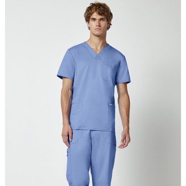 Traje médico de hombre Cherokee Revolution de color lila