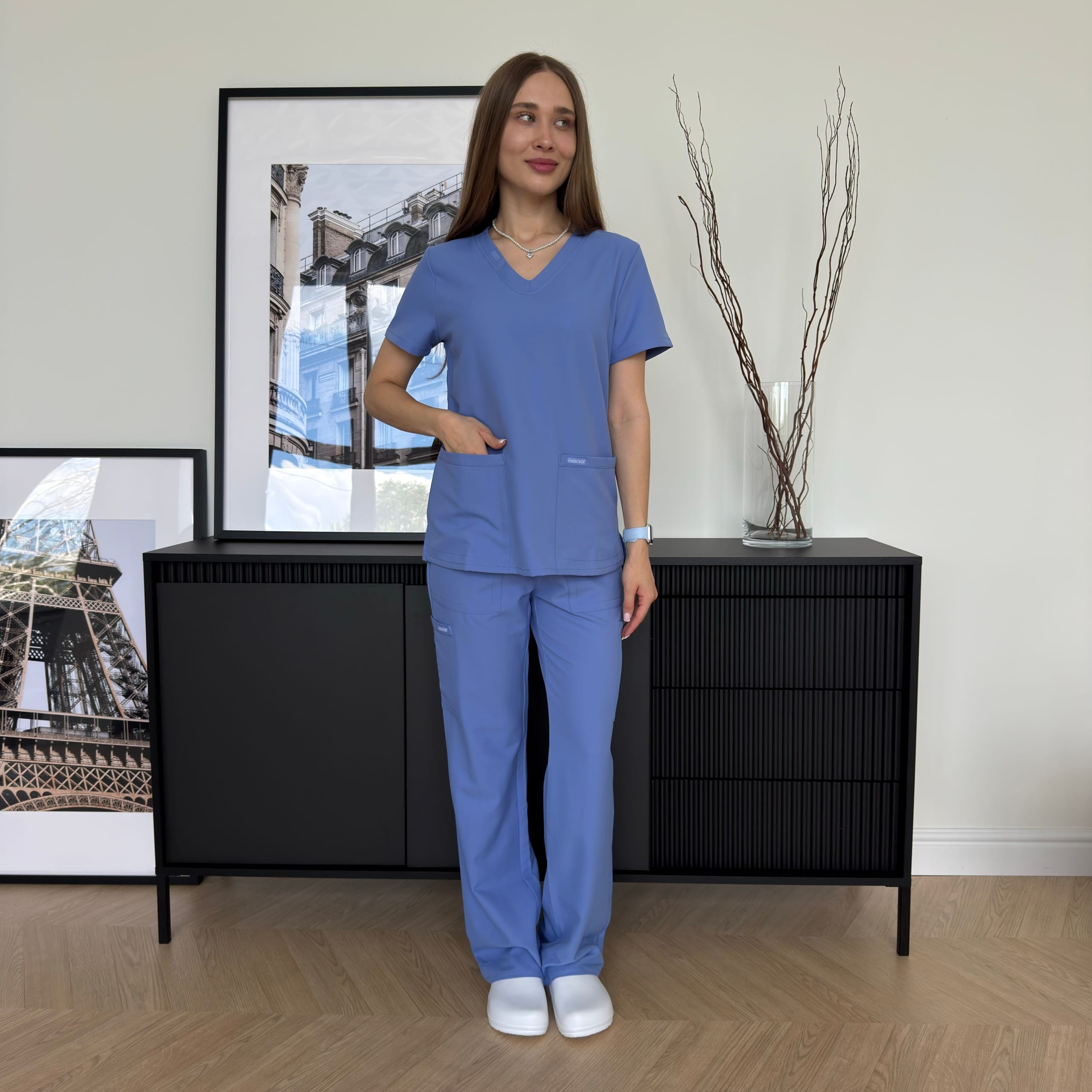 ck953_ck272_cie_5 Conjunto sanitario de mujer Cherokee Originals Ultra de color azul claro - Imagen 1