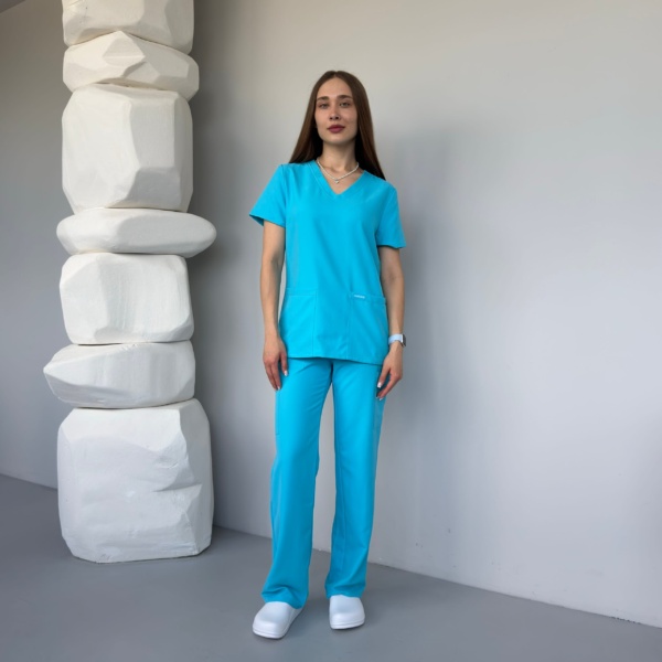 Conjunto sanitario de mujer Cherokee Originals Ultra de color turquesa