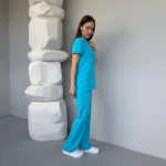 Conjunto sanitario de mujer Cherokee Originals Ultra de color turquesa - Imagen 5