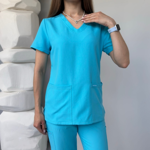 Conjunto sanitario de mujer Cherokee Originals Ultra de color turquesa